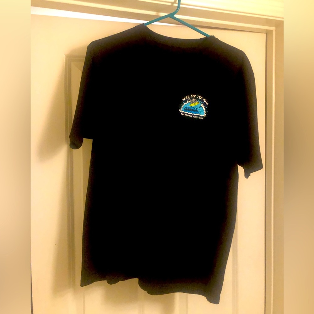 Vans Youth XL (14/16) black graphic image tee shirt